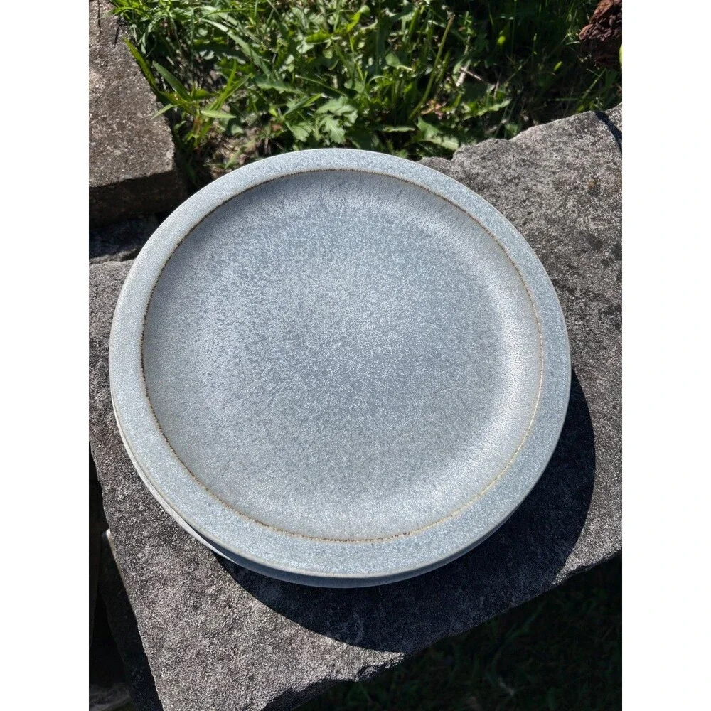Pottery Barn Mendocino Dinner Plates Grey set of 4